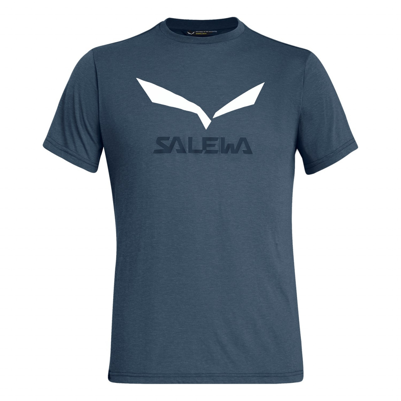 T-Shirts Salewa Solidlogo Drirelease® Homem Azuis/Azul Marinho 683VTBDQM